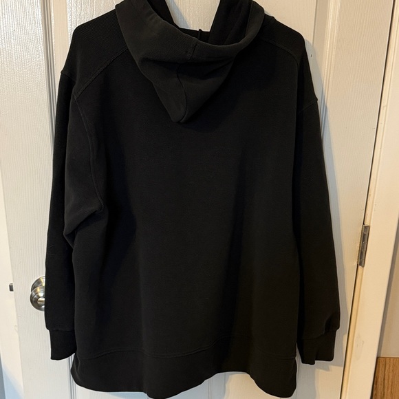 Calia Black ribbed Pullover Hoodie - Picture 4 of 5